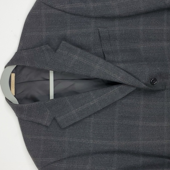Joe Joseph Abboud Blazer Lambswool Plaid Dual Vent Career Office Mens 42L - Picture 2 of 12